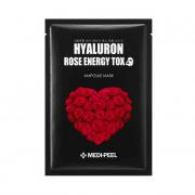 Маска для лица омолаживающая с экстрактом розы детокс MEDI-PEEL Hyaluron Rose Energy Tox Ampoule Mask